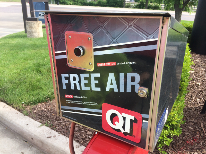 Free air at QT is a Garuntee
